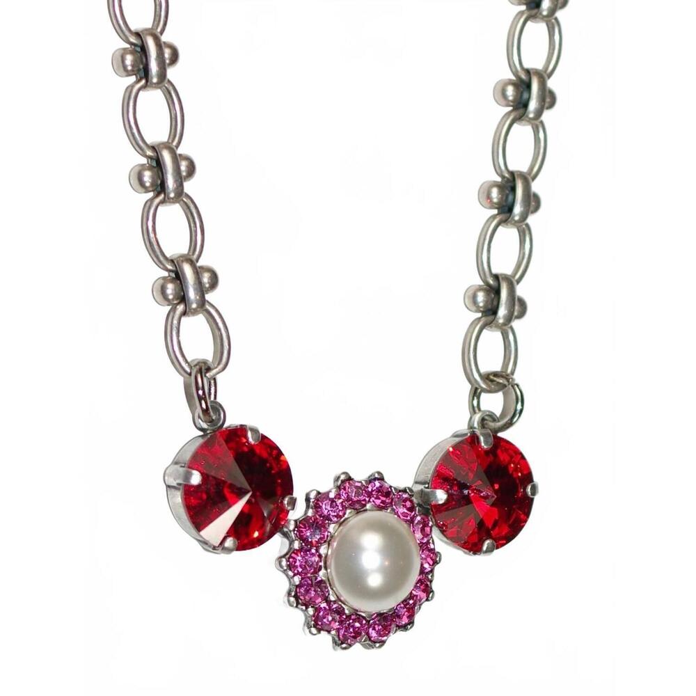 NEW MARIANA women's roxanne necklace in red, pink